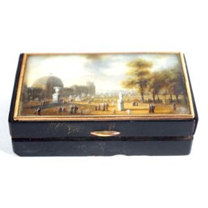 19th century tortoiseshell box, with hand written note inside…