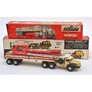 Solido 305 Berliet low Loader; and Solido 300 Petrolier (E…