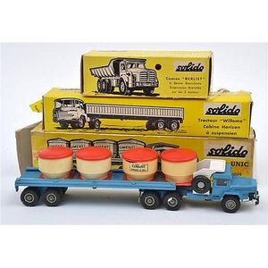 Solido 301 articulated cement truck; Solido 302 Willeme…