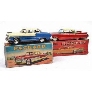 Daito (Japan) friction powered Cadillac with siren, metallic…