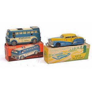 Joustra clockwork tinplate 2004 Observation Car; and Joustra…