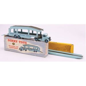Boxed Dinky #582 'Pullmore car transporter' blue. condition:…