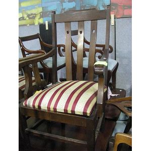 Edwardian Blackwood Dining Chairs with Heart Motif Set - Seating - Sets ...