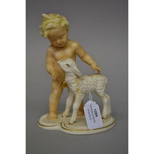 Bunny Kisses Lladro Figurine, 19 cm, in Box - Lladro and Nao