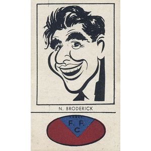 1954 Fyna Foods 'Victorian Footballer Caricatures' (1/24) with…