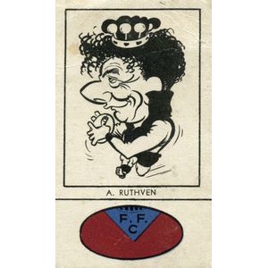 1954 Fyna Foods 'Victorian Footballer Caricatures' (1/24) with…
