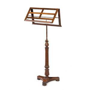 A William IV rosewood music stand, 140 cm high