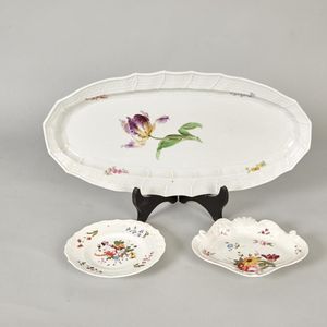 A large Sevres serving platter, Sevres mark verso, along with&hellip;