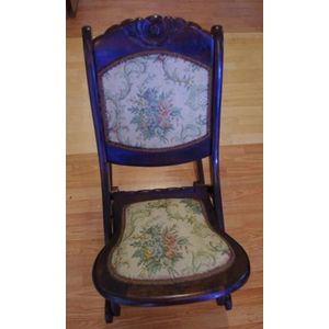 Antique Wooden Folding Rocking Chair  . Identifying Antique Rocking Chairs Is Difficult, But Researching The Unique Characteristics Of Various Styles And Eras Can Help.