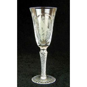 A Webb Corbett commemorative crystal glass to celebrate the…
