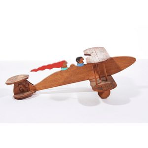 William Accorsi (American, 20th Century), Plane, handmade wood,…