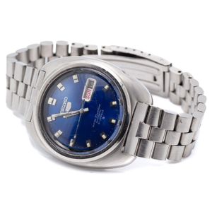 Vintage Seiko 5 Automatic Wristwatch with Blue Dial - Watches - Wrist -  Horology (Clocks & watches)