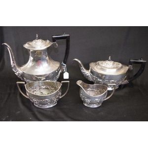 Good Sheffield silver plate tea and coffee set including coffee…