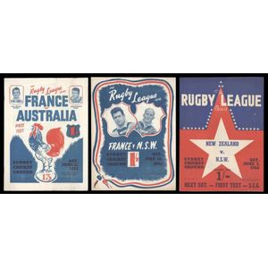 1955-56: three editions of 'The Rugby League News', the first…