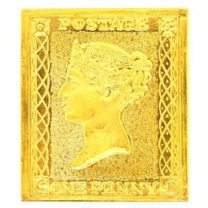One Penny Jubilee gold stamp, JUBILAUMSPRAGUNG DER ERSTEN…