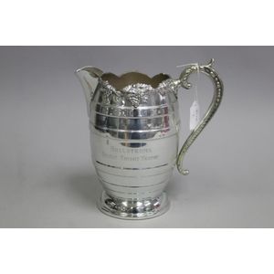 Silver plate water jug