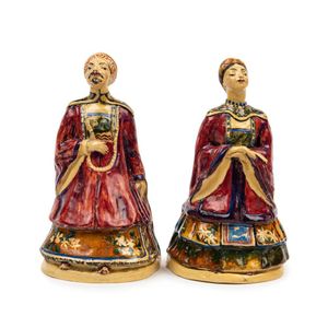 A pair of figural bookends by Valeria Correll, circa 1920, each…
