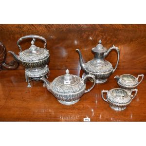 A decorative suite of 5 silver plated tea and coffee service by…