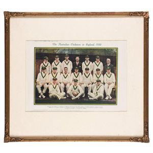 The Australian cricketers in England, 1930, colour supplement…