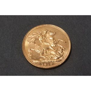 1912 Edwardian Gold Sovereign - 7.98g - Coins - Numismatics, Stamps & Scrip