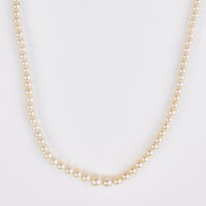 Vintage, 40 cm long pearl necklace attributed to Mikimoto&hellip;