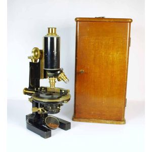 A Bausch & Lomb large compound microscope, c.1930's, with…