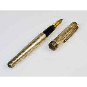 Tiffany & Co sterling silver Diplomat fountain pen, with 18ct…