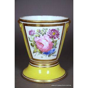Coalport porcelain (England) pots and boxes - price guide