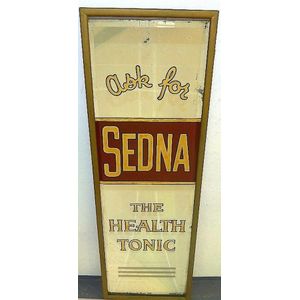 An advertising mirror for Sedna 'Ask for Sedna the Health…