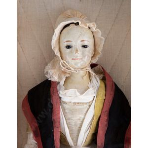 18th century 'Queen Anne' wooden doll known as Miss Penelope…