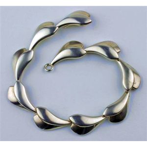 Georg Jensen Silver Foliate Bracelet, 16cm Length - Bracelets/Bangles ...