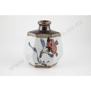 Takeichi Kawai, (Japanese 1908-1989) slab sided bottle vase,…