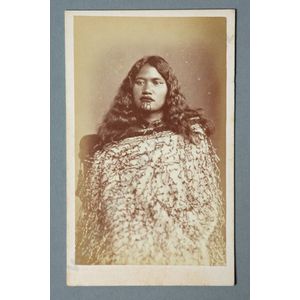 Samuel Carnell (Napier), portrait of a Maori woman in a korowai,…