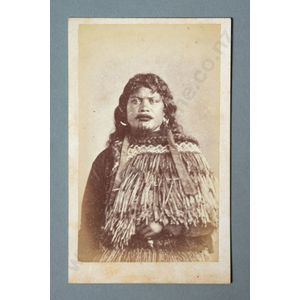 Samuel Carnell (Napier), portrait of a Maori woman, carte de…