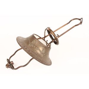 Edwardian brass oil ceiling light shade the spreading shade…