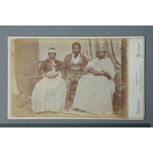 Anson Brothers (Hobart), portrait of an Aboriginal man and two…