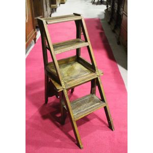 Vintage Metamorphic Step Ladder Stool. Vintage Kitchen Stool