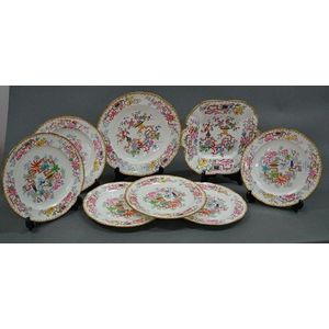 Mintons Antique Porcelain Dessert Set - Minton - Ceramics