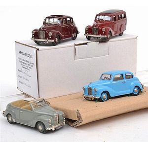 Four Kenna models (England) 1/43 scale models, including Austin…