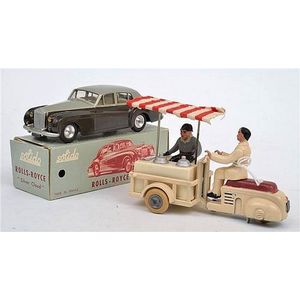 Two Solido models, including Solido scooter Motorcart with food…