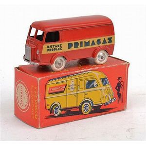 JF Quiralu Camionnette Peugeot D.4.A.1400K, red with yellow and…