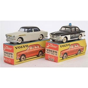 Two Tekno Volvo 810 121/122 S models, including one Police car…