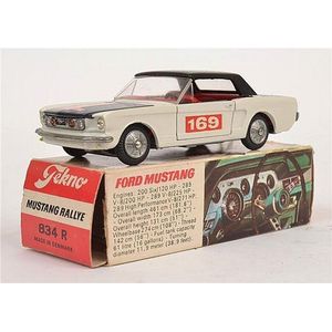 Two Tekno models, including 833 Ford Mustang, white with Navy…