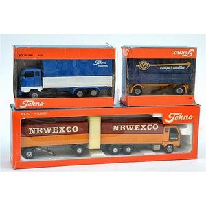 Three Tekno models, including rare promotional Volvo F1220-322…