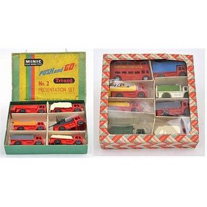 Minic Triang Push and Go presentation set; and one other (G-VG…