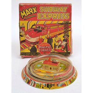 Marx Subway Express with plastic Tunnel (G-VG box F-G)