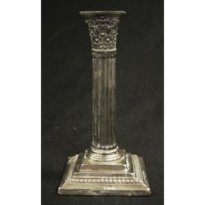 Victorian sterling silver candlestick Sheffield 1899, weighted…