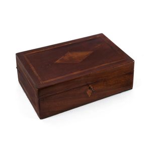 An Australian writing box. cedar, fiddleback blackwood and huon…