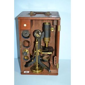 Swift & Son English microscope in original presentation box