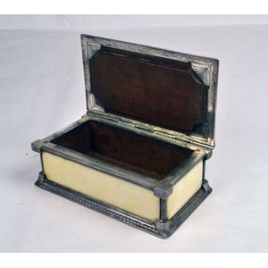 A sterling silver & ivory casket by Omar Ramsden 1935 London,…